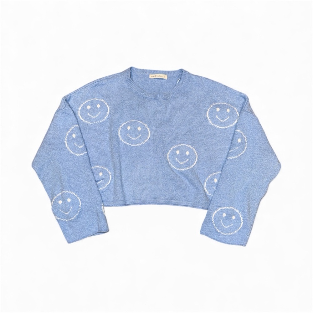 Moon & Madison Cropped Knit Sweater - Picture 1 of 5